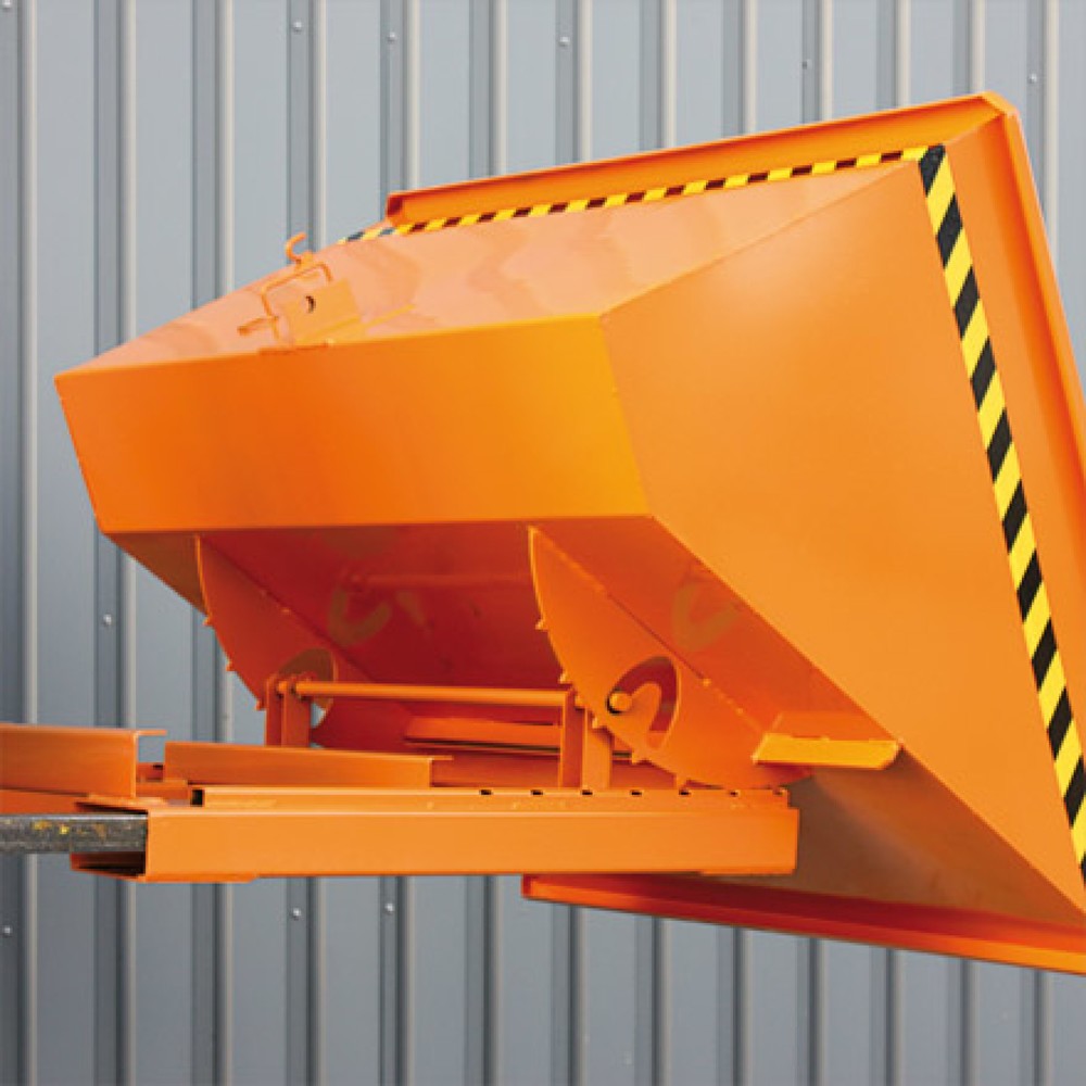 Produktabbildung Nr. 3: Eichinger® Kippbehälter mit Abrollkufen, 1500 kg, 1250 Liter, anthrazitgrau