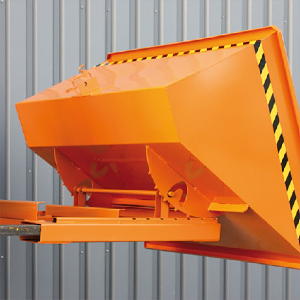 Eichinger® Kippbehälter mit Abrollmechanik, lackiert, reinorange, 1.250 l Produktabbildung Nr. 4: Eichinger® Kippbehälter mit Abrollmechanik, lackiert, reinorange, 1.250 l