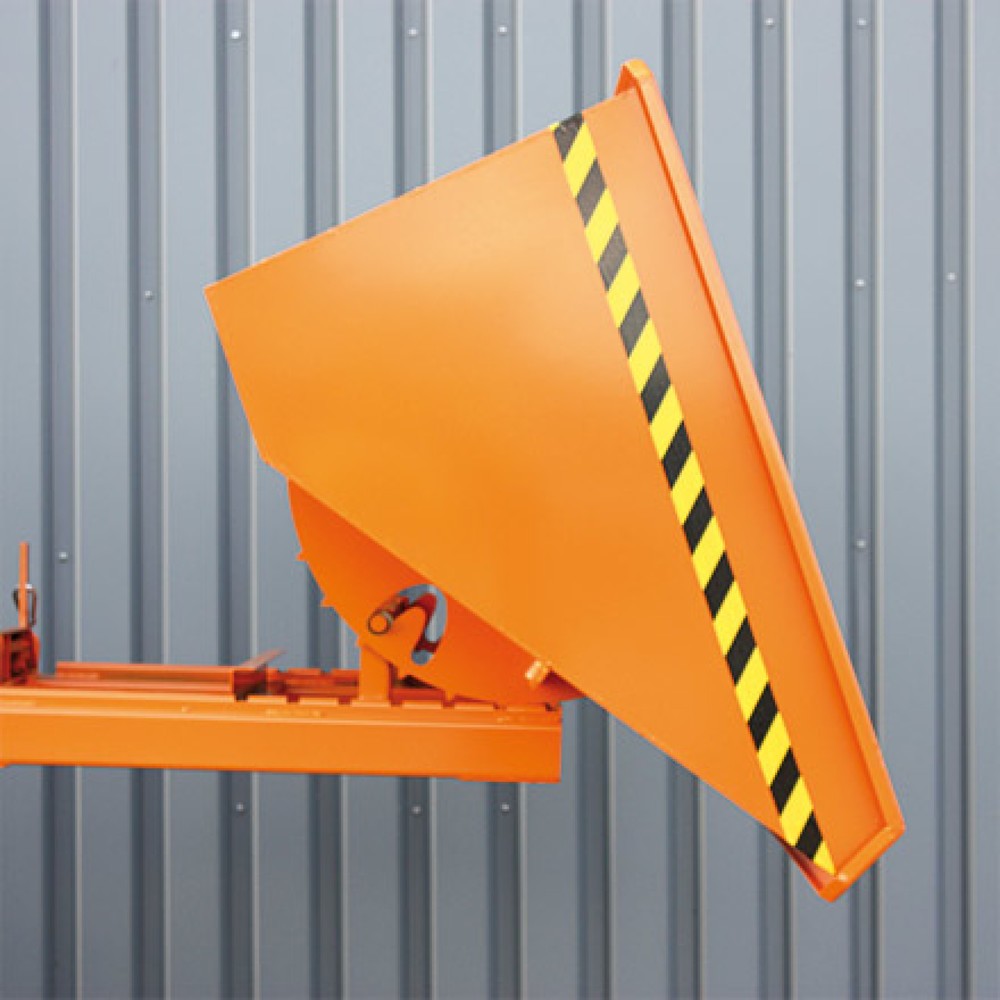 Produktabbildung Nr. 4: Eichinger® Kippbehälter mit Abrollkufen, 1500 kg, 1250 Liter, anthrazitgrau