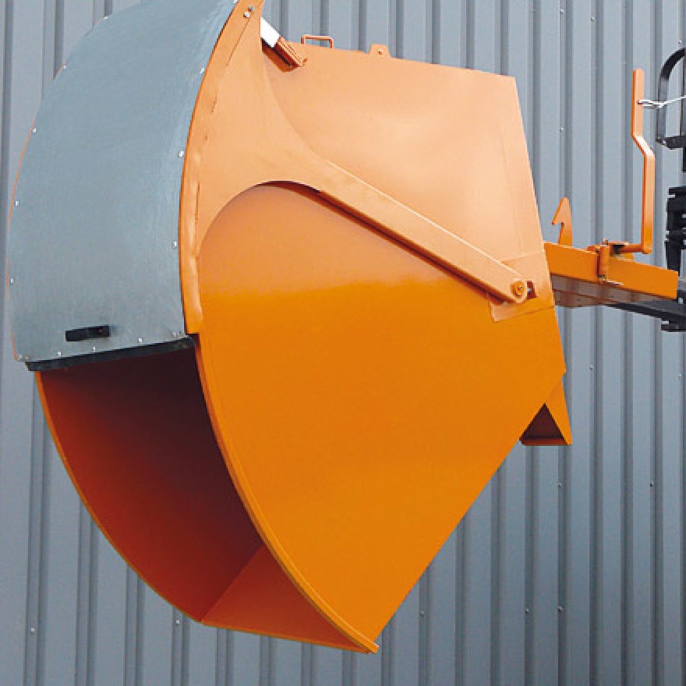Produktabbildung Nr. 5: Eichinger® Kippbehälter mit Runddeckel, 1000 kg, 1000 Liter, reinorange