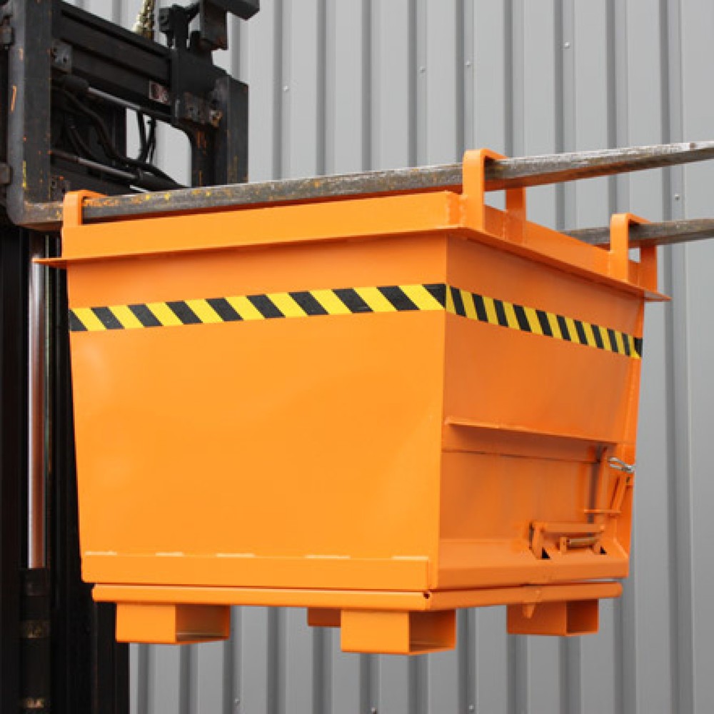 Produktabbildung Nr. 2: Eichinger® Klappbodenbehälter in konischer Ausführung, 2000 kg, 1000 Liter reinorange