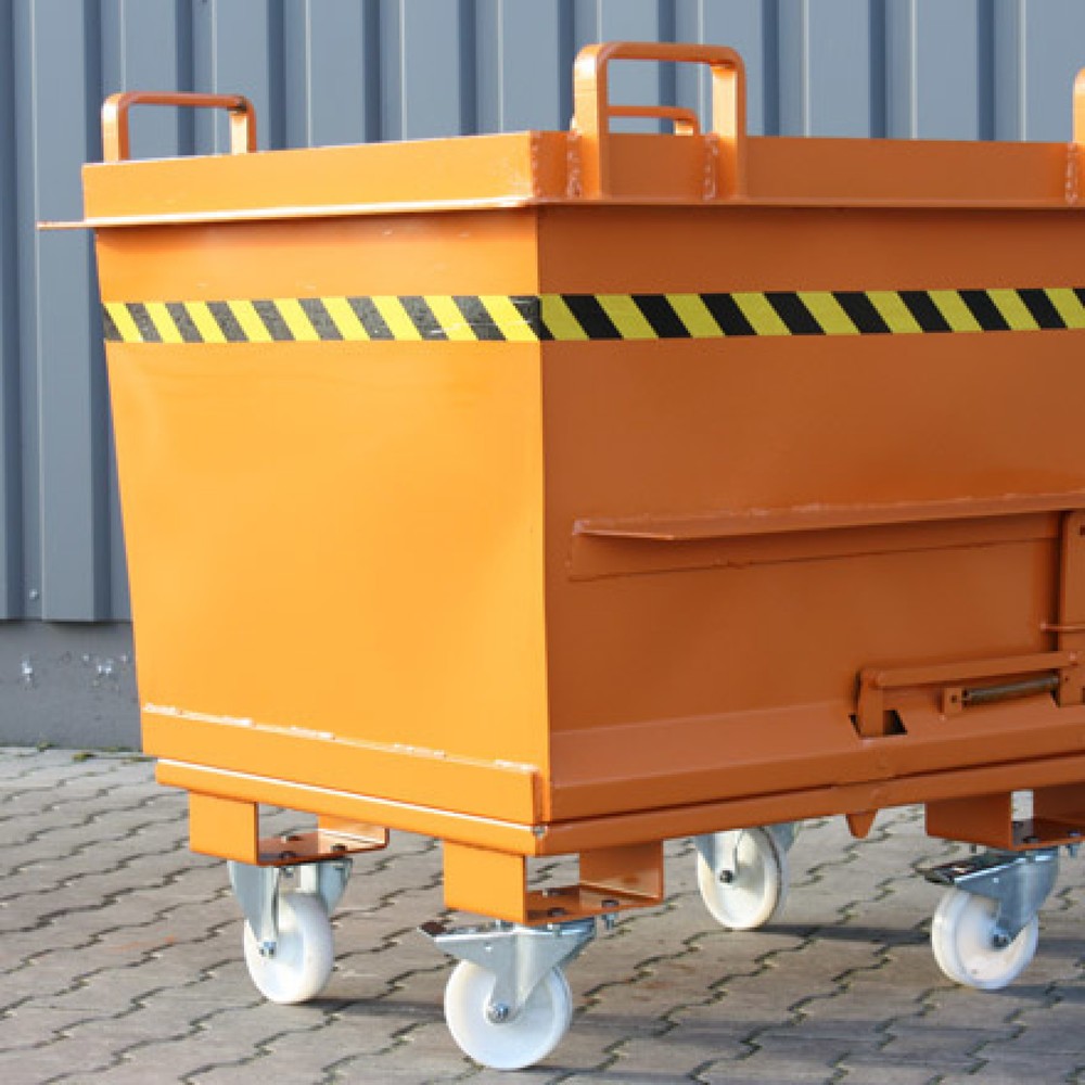 Produktabbildung Nr. 3: Eichinger® Klappbodenbehälter in konischer Ausführung, 2000 kg, 1000 Liter reinorange
