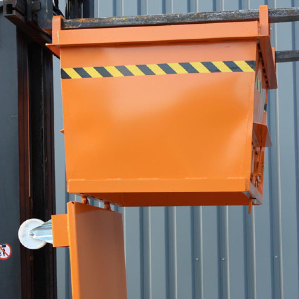 Produktabbildung Nr. 5: Eichinger® Klappbodenbehälter in konischer Ausführung, 2000 kg, 1000 Liter reinorange