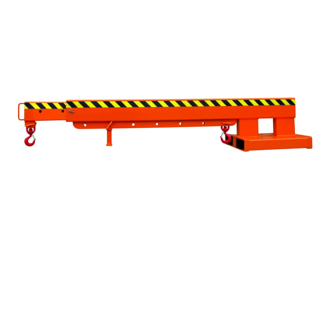 Eichinger® Kranarm teleskopierbar, 2500 kg, reinorange Produktabbildung Nr. 1: Eichinger® Kranarm teleskopierbar, 2500 kg, reinorange