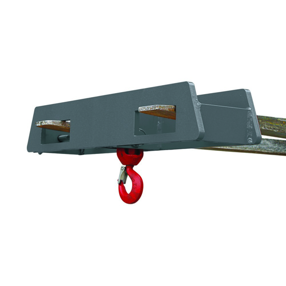 Produktabbildung Nr. 1: Eichinger® Lasthaken Stapler-Aufsatz über zwei Gabelzinken, 2500 kg, anthrazitgrau