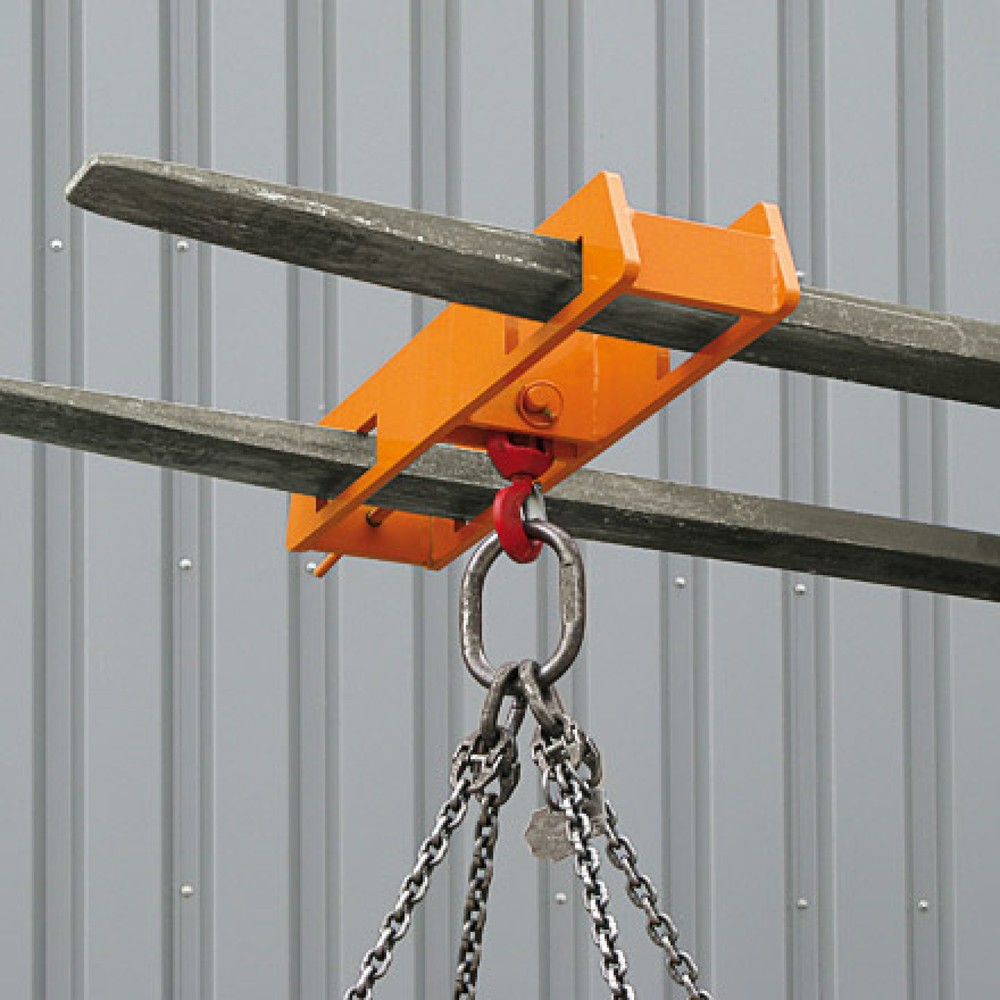 Produktabbildung Nr. 6: Eichinger® Lasthaken Stapler-Aufsatz über zwei Gabelzinken, 2500 kg, enzianblau