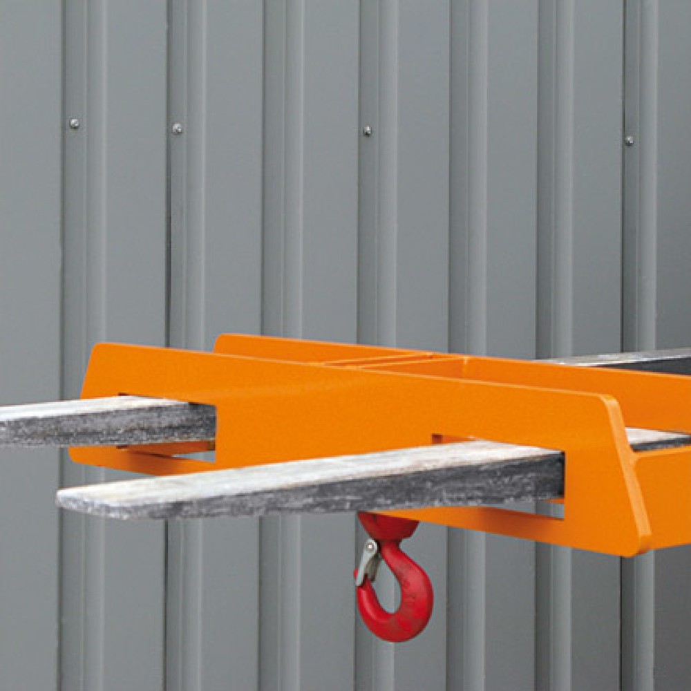 Produktabbildung Nr. 8: Eichinger® Lasthaken Stapler-Aufsatz über zwei Gabelzinken, 2500 kg, enzianblau
