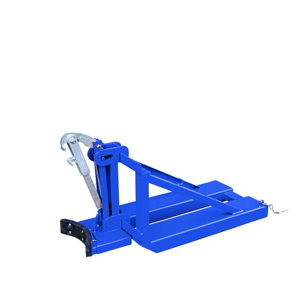 N° de l'image du produit 1 : Eichinger® Lève-fûts pour fûts en acier et en plastique, 1 fût, bleu gentiane