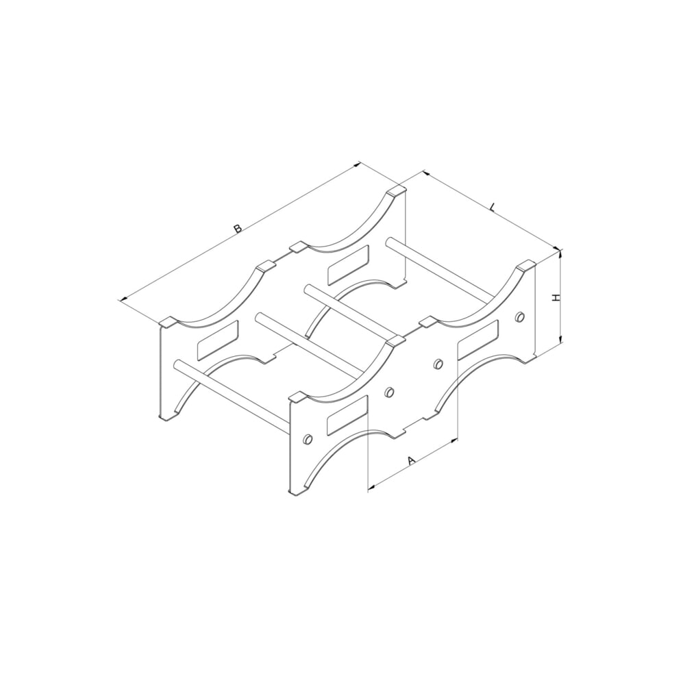 N° de l'image du produit 2 : Eichinger® palette à fûts, à compléter et empiler de manière modulaire 2 x fûts orangé pur