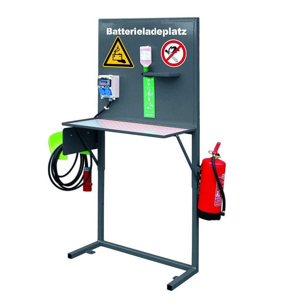 Illustration du produit: Eichinger® Poste de charge conforme GroLa BG et à la fiche d'information VdS 2259, 2116.1 gris anthracite