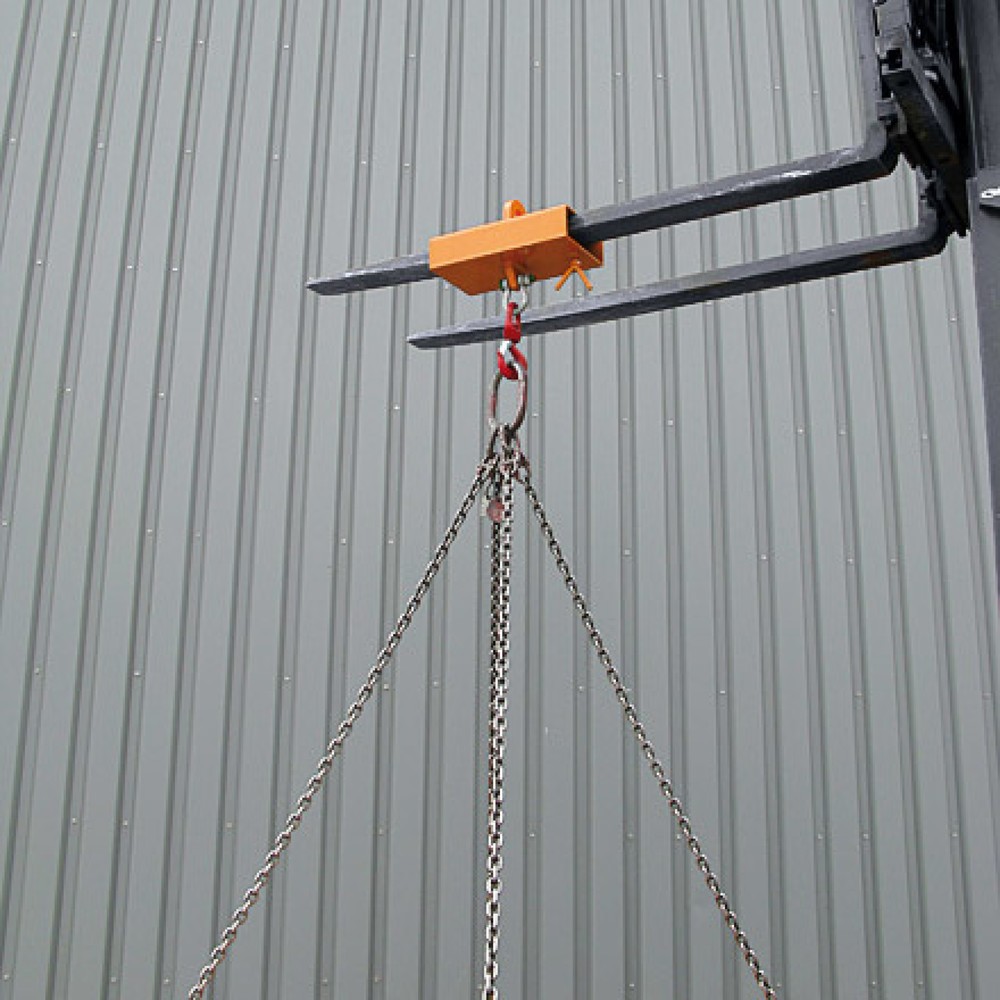 N° de l'image du produit 2 : Eichinger® Rehausse de chariot pour crochet de levage pour 1 bras, 1 000 kg, orangé pur