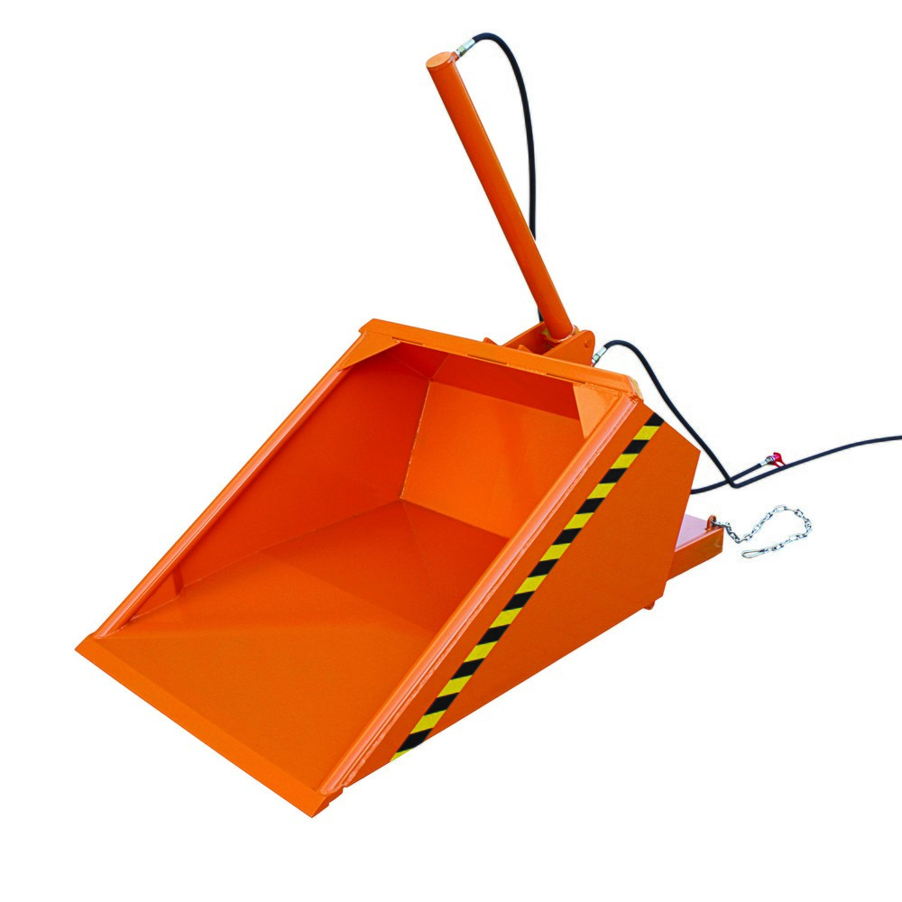 Produktabbildung: Eichinger® Schaufel mit hydraulischer Kippvorrichtung, 1500 kg, 1250 Liter reinorange