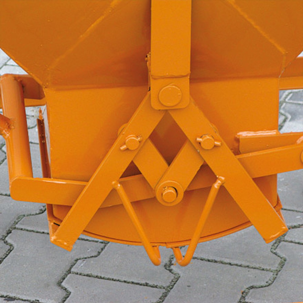 Produktabbildung Nr. 5: Eichinger® Silobehälter auf Rollen, mittigem, per Hebel bedienbarem Auslauf, 300 Liter, feuerverzinkt