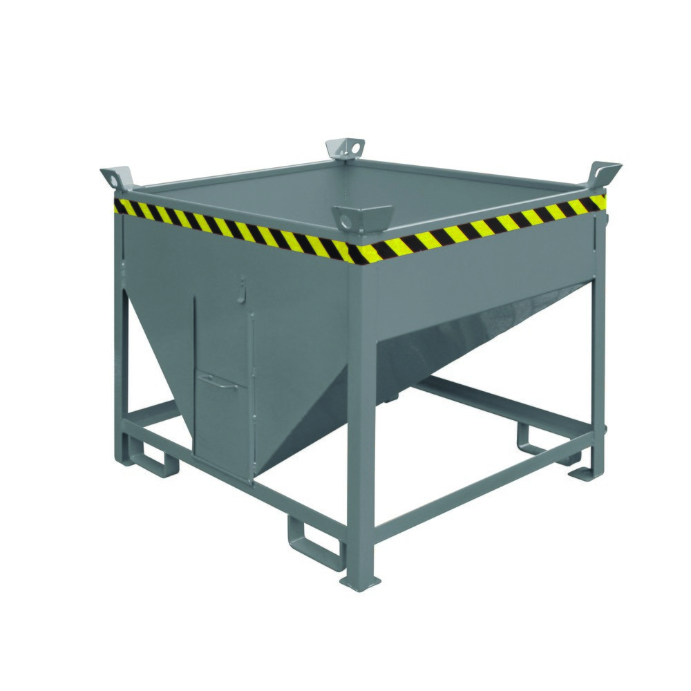 Produktabbildung Nr. 1: Eichinger® Silobehälter mit Auslaufschieber, 300 Liter anthrazitgrau