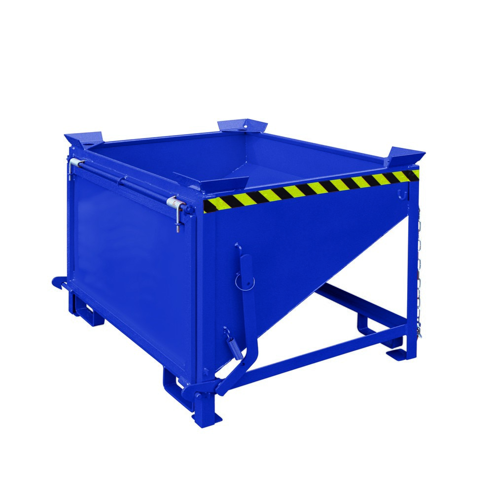 Produktabbildung Nr. 1: Eichinger® Silobehälter mit großflächiger Schüttklappe, 300 Liter enzianblau