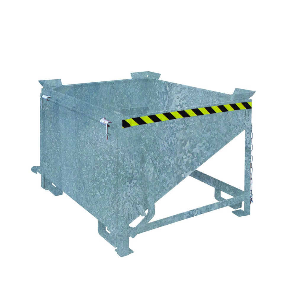 Produktabbildung Nr. 1: Eichinger® Silobehälter mit großflächiger Schüttklappe, 300 Liter feuerverzinkt