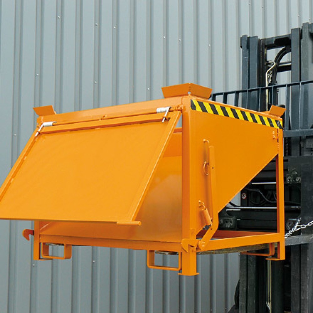 Produktabbildung Nr. 6: Eichinger® Silobehälter mit großflächiger Schüttklappe, 300 Liter anthrazitgrau