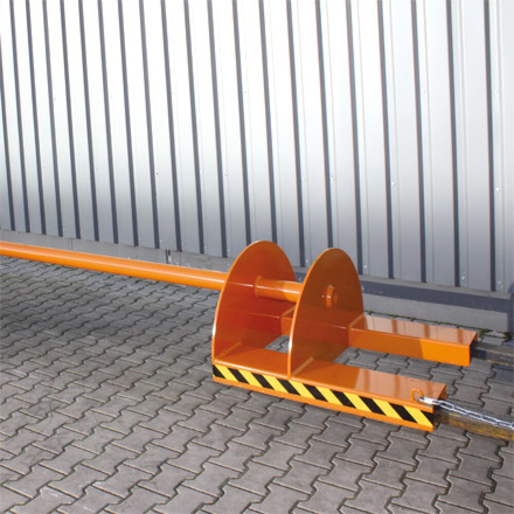 N° de l'image du produit 2 : Eichinger® Support d’éperon sur bras de fourche 1 000 kg, longueur 2 800 mm, diamètre de l’éperon 85 mm, gris anthracite
