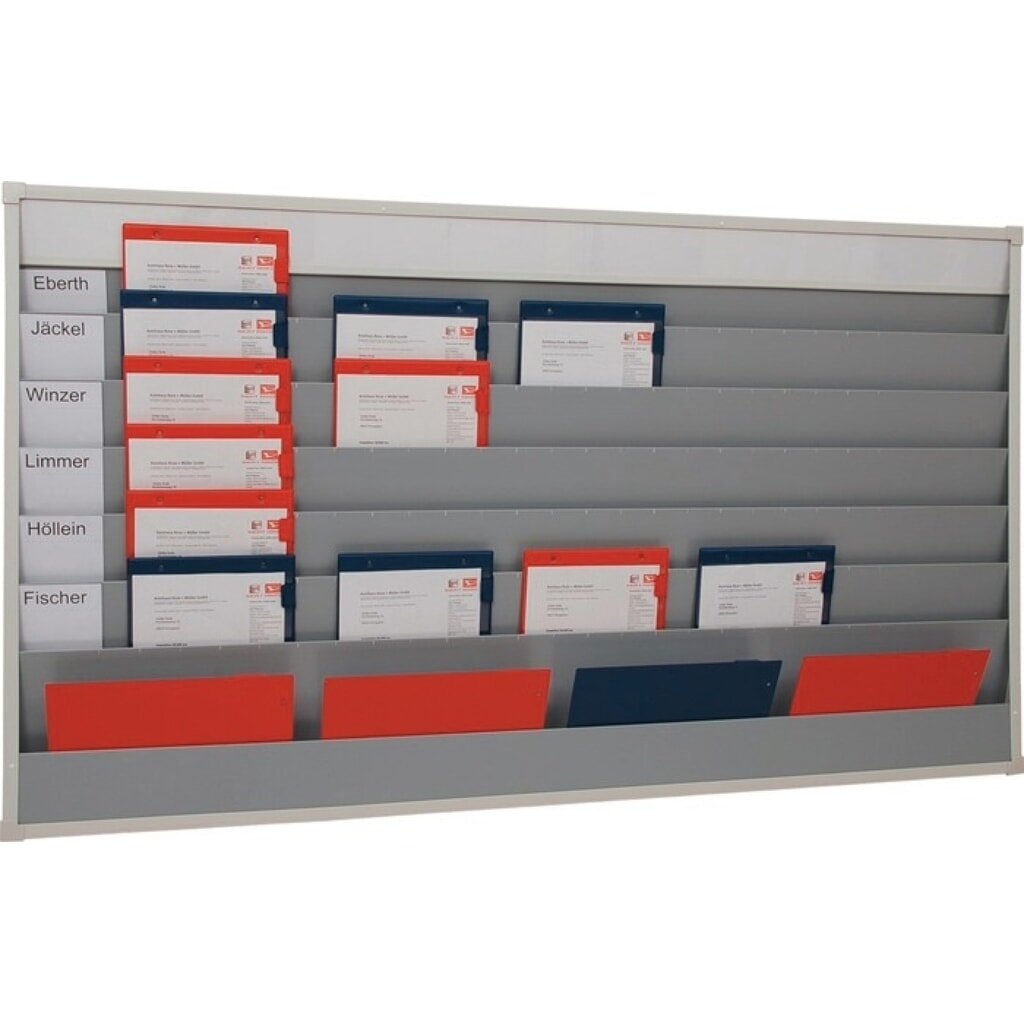 EICHNER Planungstafel, 6 Schienen, H900xB1580xT78 mm, grau Produktabbildung: EICHNER Planungstafel, 6 Schienen, H900xB1580xT78 mm, grau
