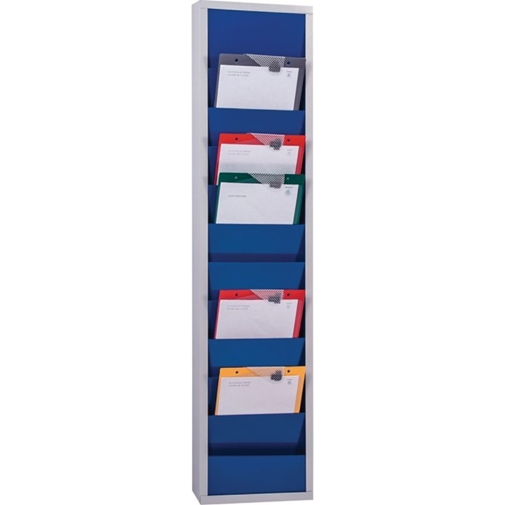 Produktabbildung: EICHNER Werkstattplaner, ultramarinblau, RAL 5002, H1278xB315xT74 mm, 1-reihig