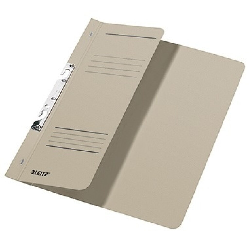 Produktabbildung: Leitz Einhakhefter 37440085 DIN A4 kfm. Heftung Karton grau