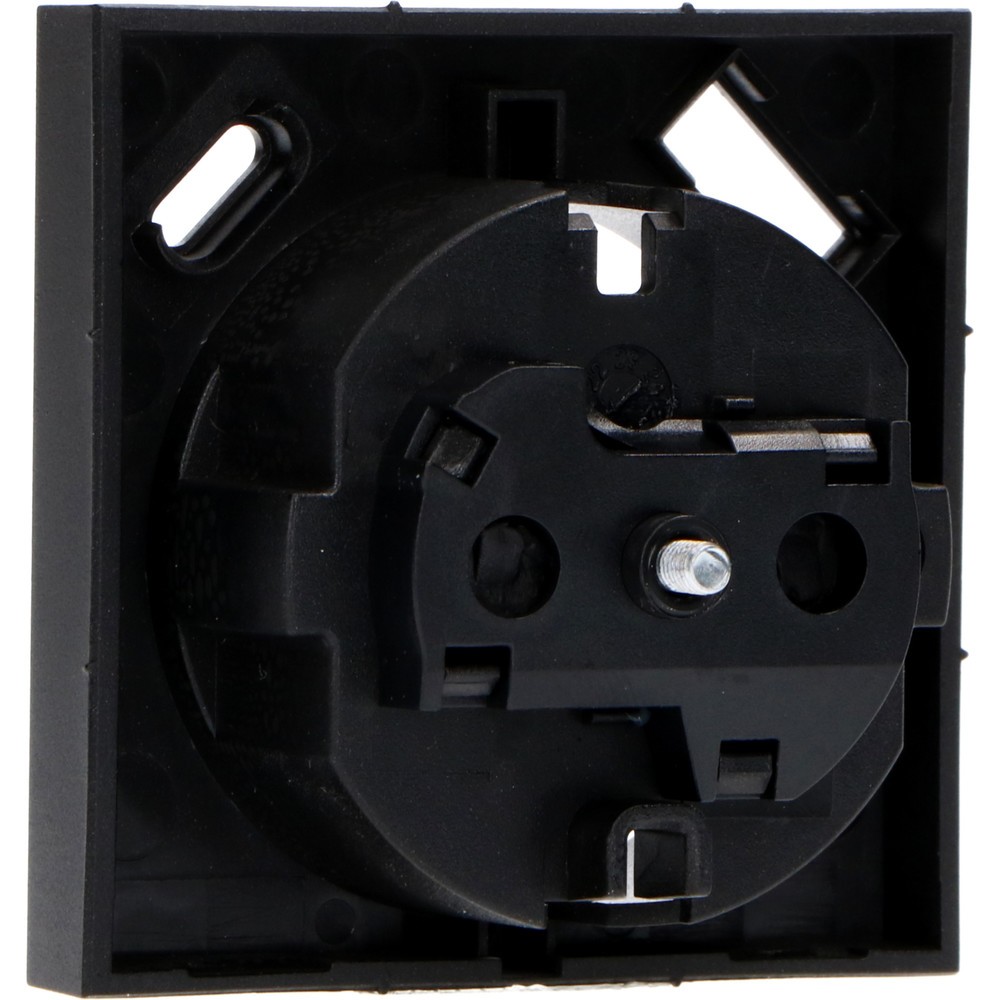 Produktabbildung Nr. 3: Einlegeplatte 1x USB-A+C - 55x55mm - mattschwarz