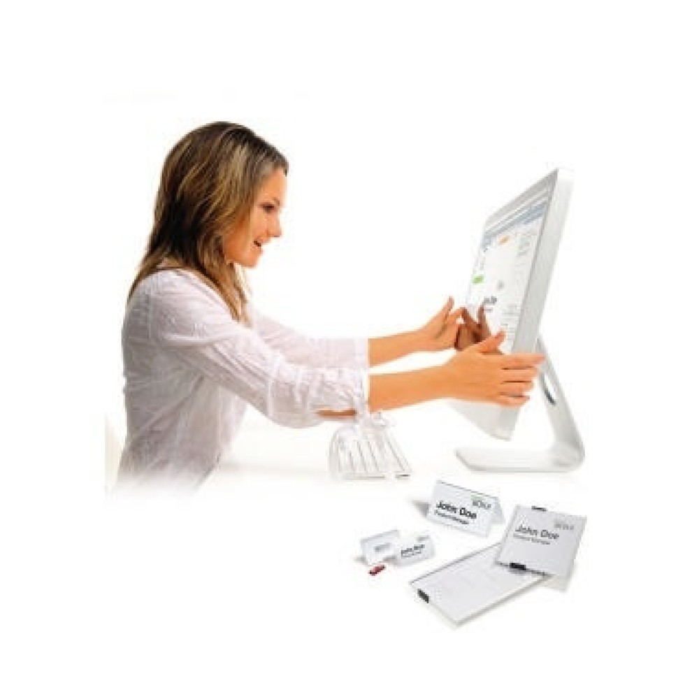 Produktabbildung Nr. 3: DURABLE Einsteckschild BADGEMAKER 145502 90x54mm weiß 200 St./Pack.