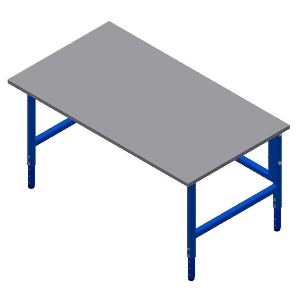 DAHMEN Manuell höhenverstellbarer Packtisch Classic, einseitig, HxBxT 700-950 x 1.600 x 900 mm Produktabbildung Nr. 1: DAHMEN Manuell höhenverstellbarer Packtisch Classic, einseitig, HxBxT 700-950 x 1.600 x 900 mm
