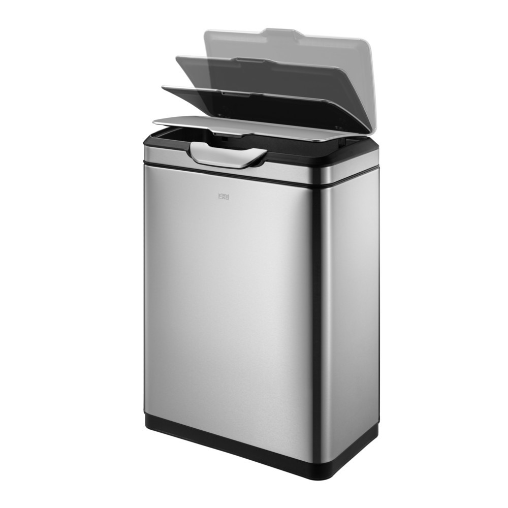 Produktabbildung Nr. 2: EKO Abfallbehälter Touch Pro, 2x20 Liter, Edelstahl mattiert