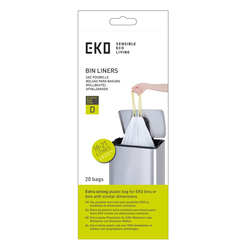 Produktabbildung Nr. 1: EKO Abfallsäcke, weiß, 21 Liter, 420 Stk/VE