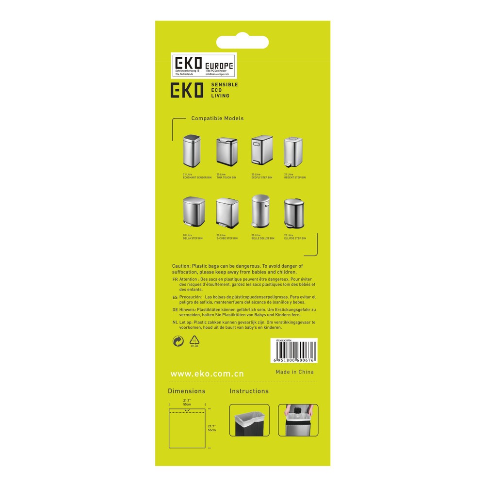Produktabbildung Nr. 3: EKO Abfallsäcke, weiß, 21 Liter, 420 Stk/VE