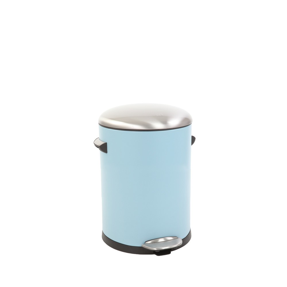 Produktabbildung: EKO Tret-Abfallbehälter Belle Deluxe, 3 Liter, hellblau