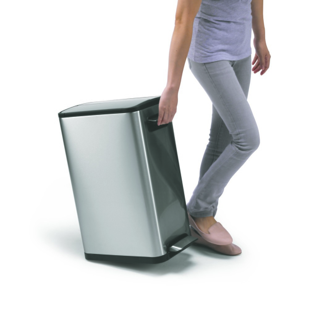 Produktabbildung Nr. 11: EKO Tret-Abfallbehälter Ecofly, 2x20 Liter, Edelstahl mattiert