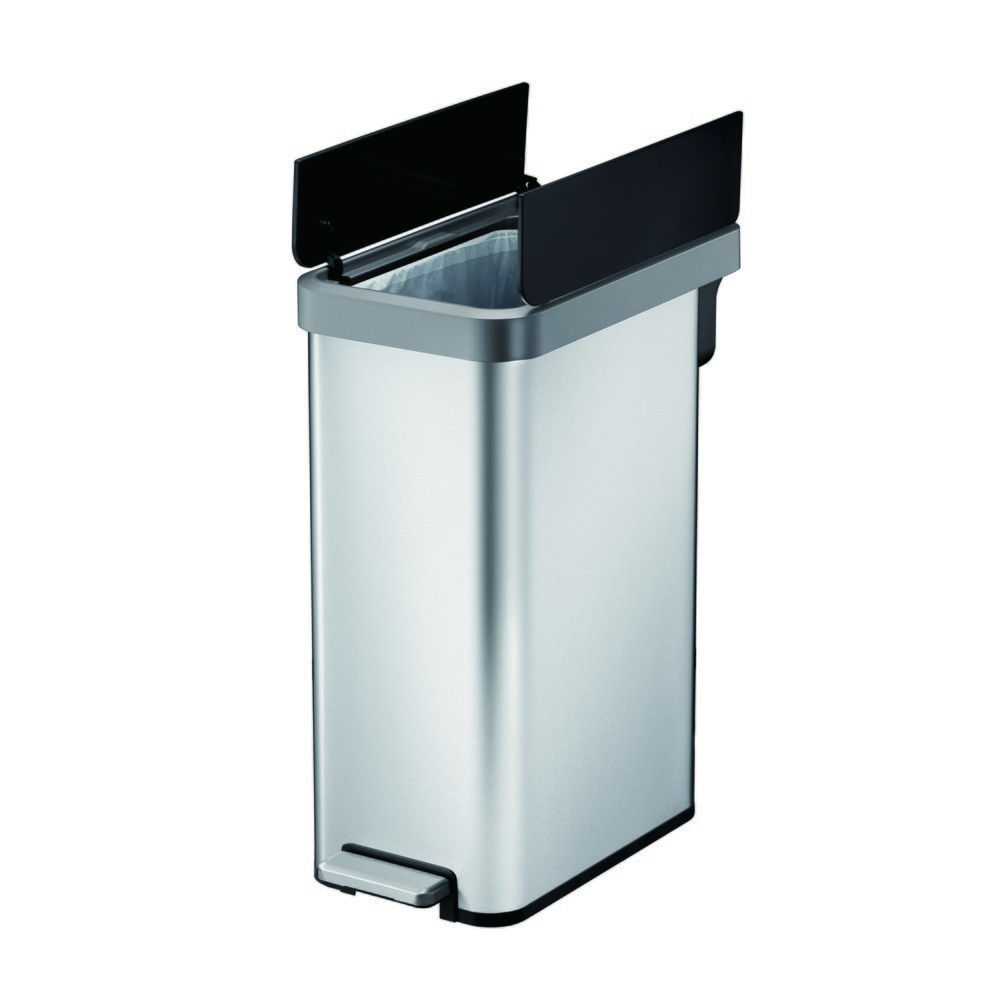 Produktabbildung Nr. 3: EKO Tret-Abfallbehälter Ecofly II, 45 Liter, Edelstahl mattiert