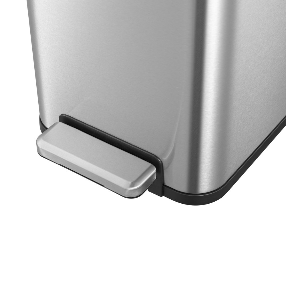 Produktabbildung Nr. 7: EKO Tret-Abfallbehälter Ecofly II, 45 Liter, Edelstahl mattiert