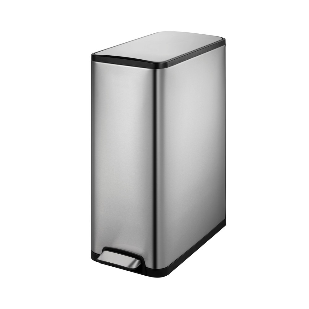 Produktabbildung Nr. 1: EKO Tret-Abfallbehälter Ecoslim, 45 Liter, Edelstahl mattiert