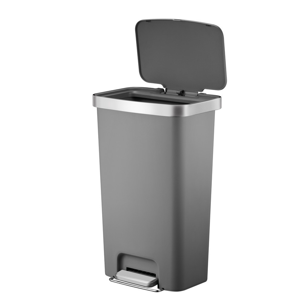 Produktabbildung Nr. 2: EKO Tret-Abfallbehälter Hana, 45 Liter, grau