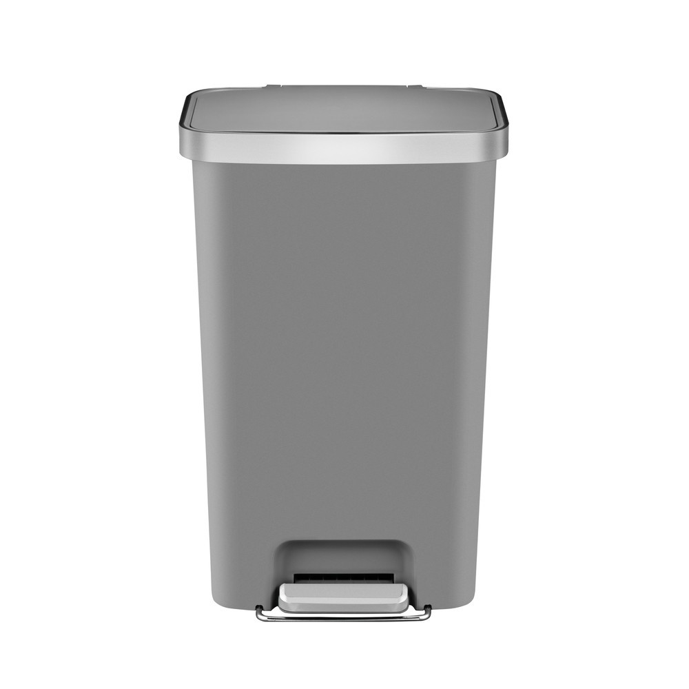 Produktabbildung Nr. 8: EKO Tret-Abfallbehälter Hana, 45 Liter, grau