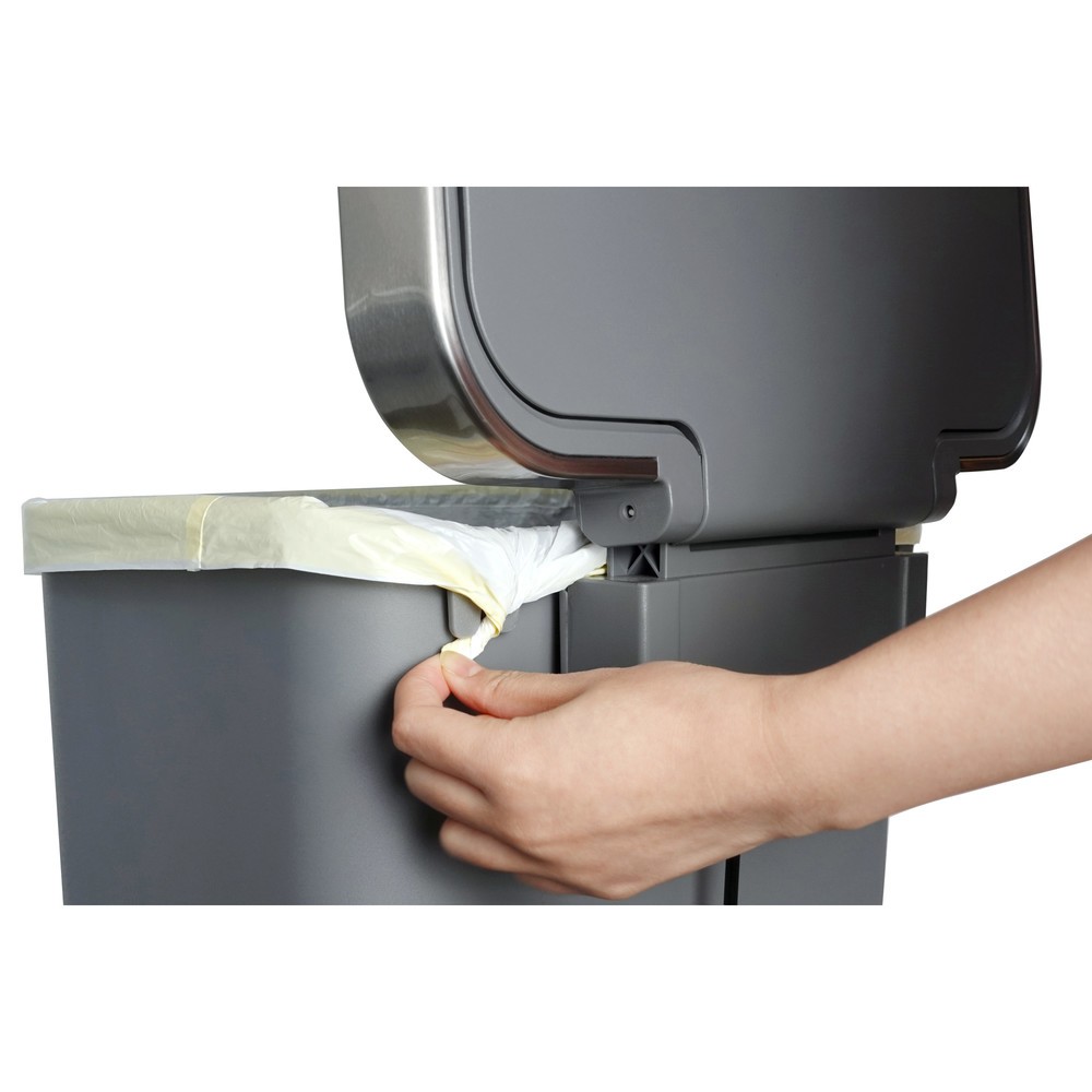 Produktabbildung Nr. 12: EKO Tret-Abfallbehälter Hana, 45 Liter, grau