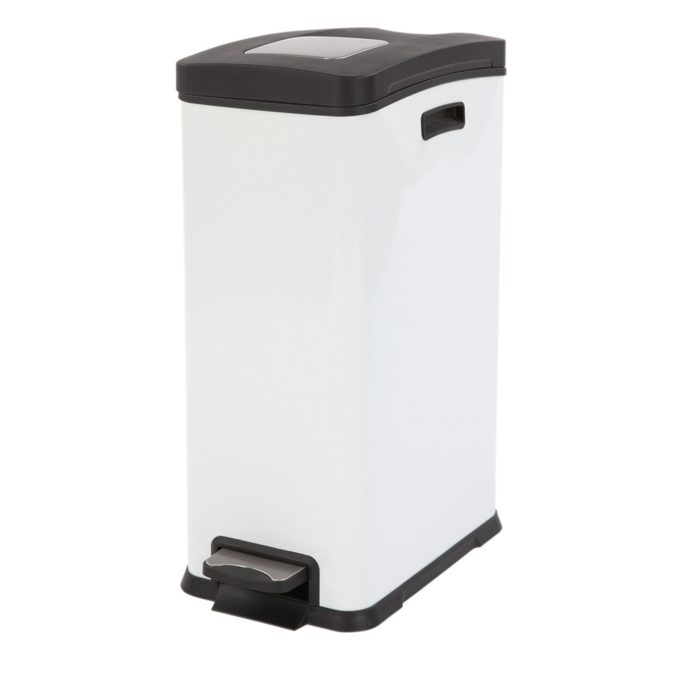 Produktabbildung Nr. 1: EKO Tret-Abfallbehälter Rejoice, 30 Liter, weiß