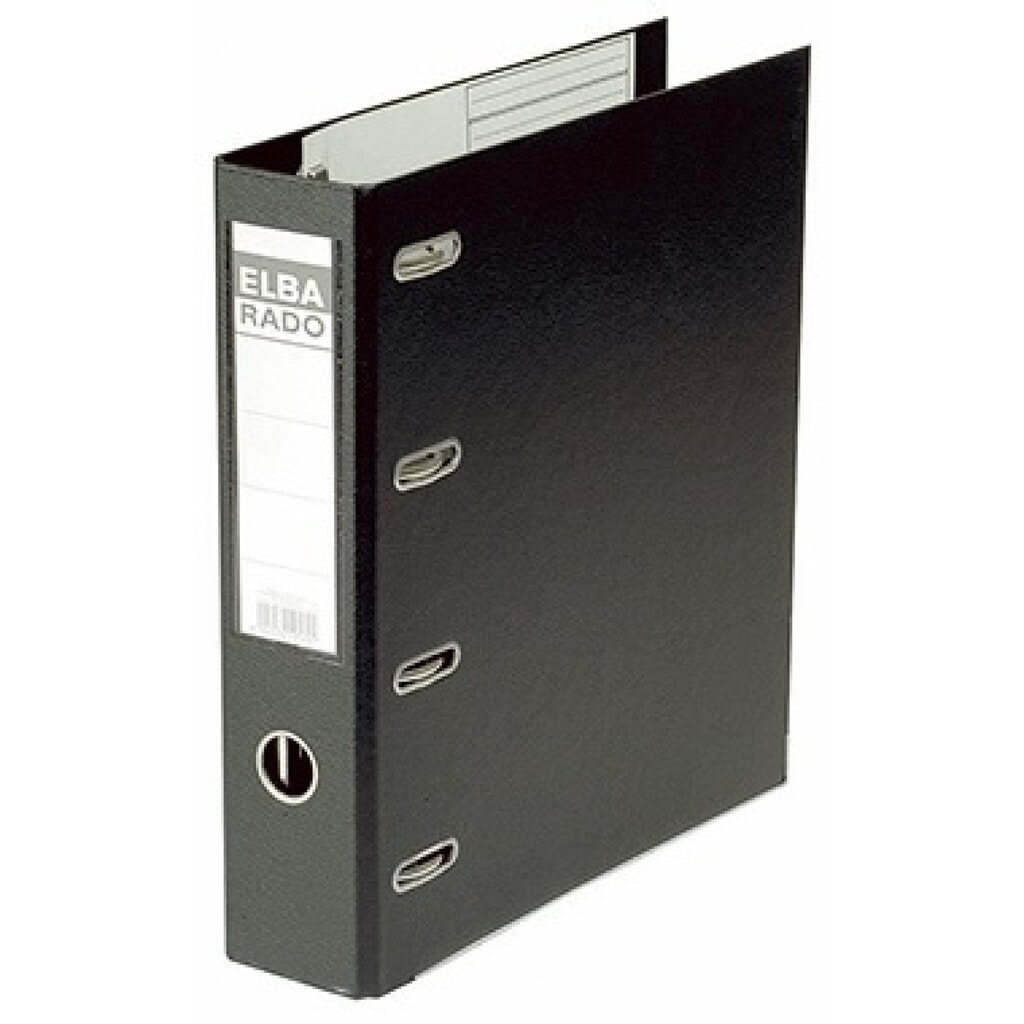 ELBA Doppelordner rado plast 100551851 2xA5 quer 75mm schwarz Produktabbildung: ELBA Doppelordner rado plast 100551851 2xA5 quer 75mm schwarz
