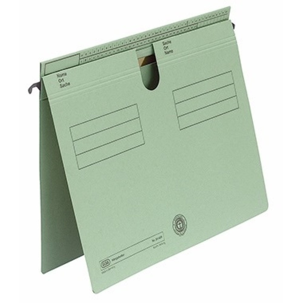 Produktabbildung: ELBA Hängehefter 100555353 DIN A4 kaufm./Amtsheftung Karton grün
