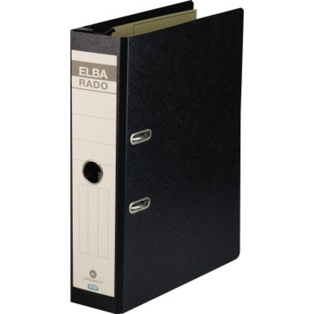 Produktabbildung: ELBA Hängeordner rado 100081047 DIN A4 75mm Hartpappe schwarz