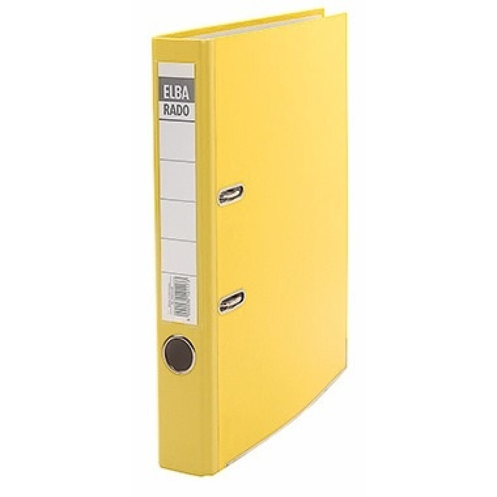 ELBA Ordner Rado brillant 100022606 schmal gelb Produktabbildung: ELBA Ordner Rado brillant 100022606 schmal gelb