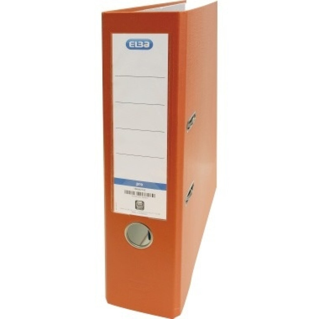ELBA Ordner smart 100202155 DIN A4 80mm PP orange Produktabbildung: ELBA Ordner smart 100202155 DIN A4 80mm PP orange