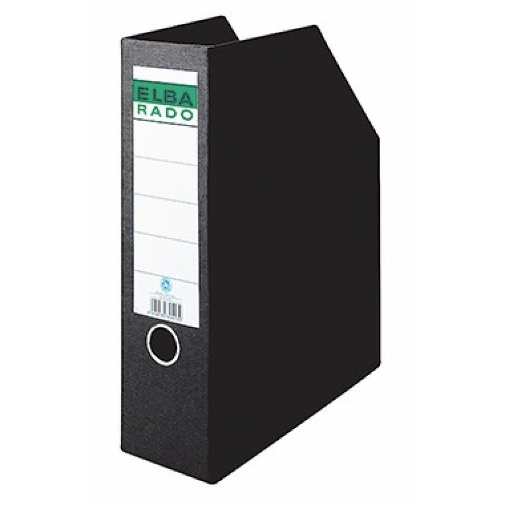 Produktabbildung: ELBA Stehsammler 100420838 DIN A4 85mm Hartpappe schwarz