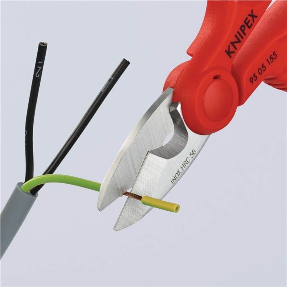 N° de l'image du produit 4 : Ciseaux pour électricien/artisan longueur 155 mm Gaines bicomposant KNIPEX