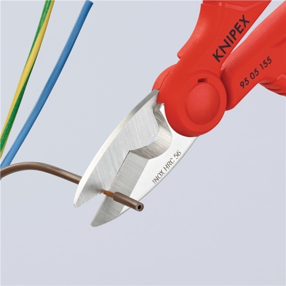 N° de l'image du produit 7 : Ciseaux pour électricien/artisan longueur 155 mm Gaines bicomposant KNIPEX