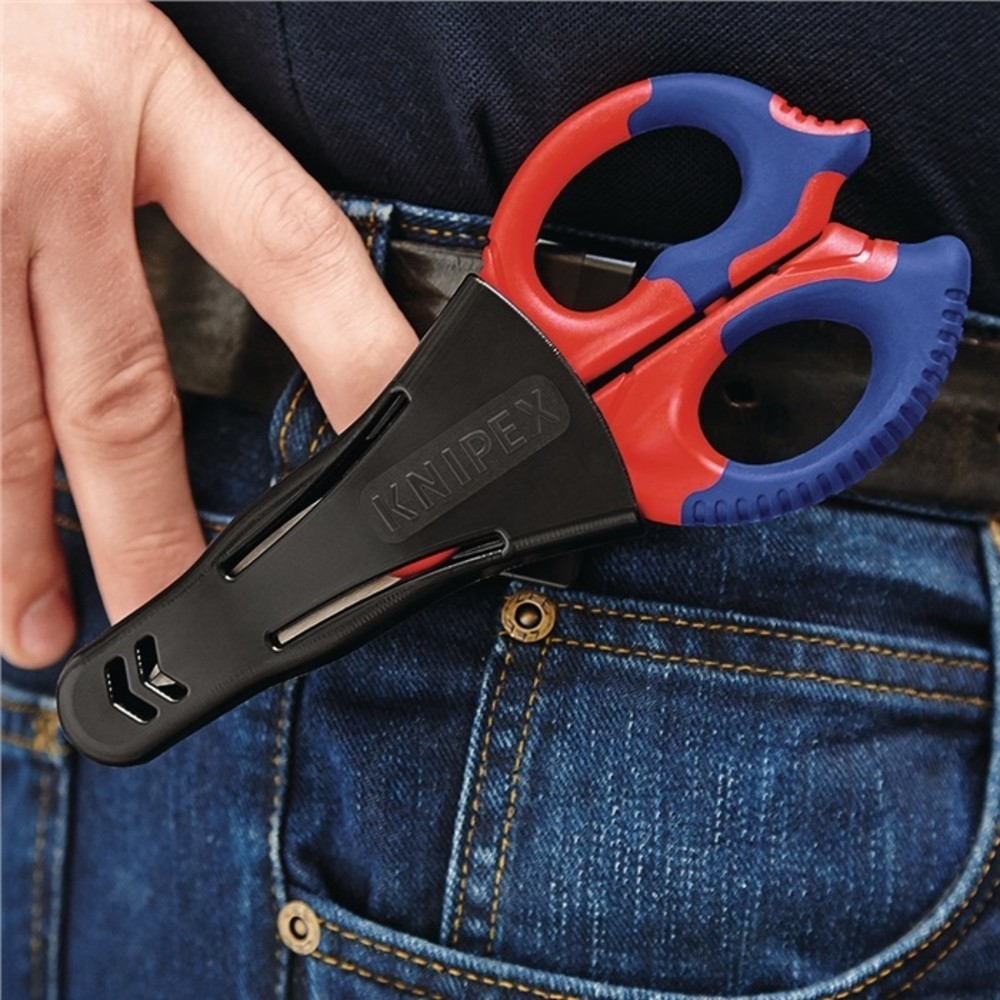N° de l'image du produit 9 : Ciseaux pour électricien/artisan longueur 155 mm Gaines bicomposant KNIPEX