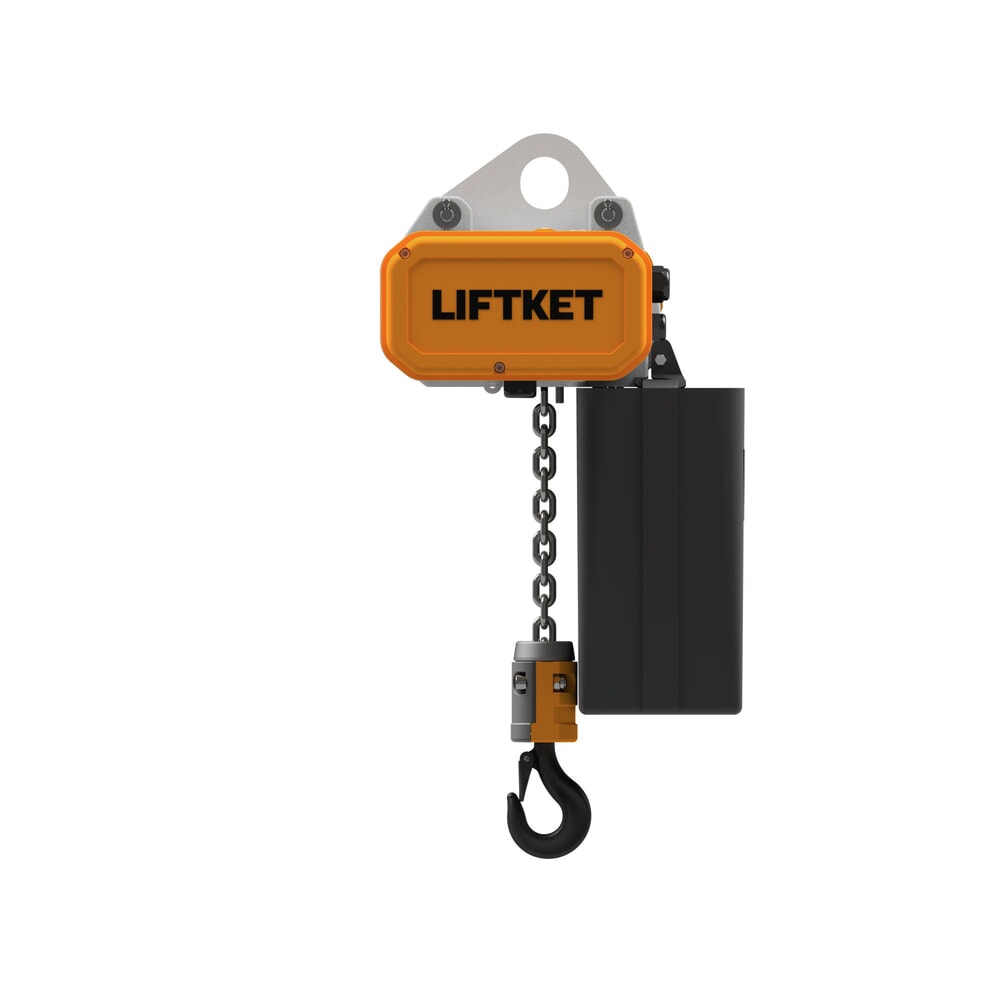 Obrázek produktu: Elektrický řetězový kladkostroj LIFTKET S-Line se závěsem s jedním otvorem, nosnost 125 kg, 8/2 m/min
